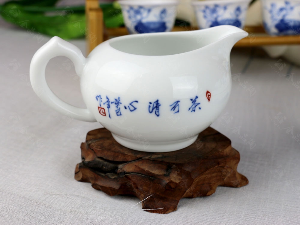 9头手绘青花茶具（清香）