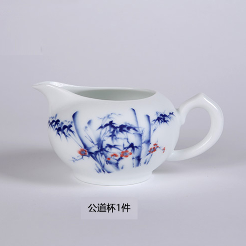 8头釉中高风亮节茶具