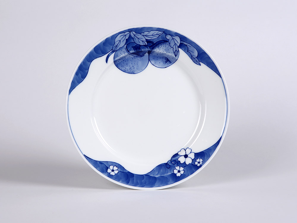 111头事事如意釉下手绘青花中餐具