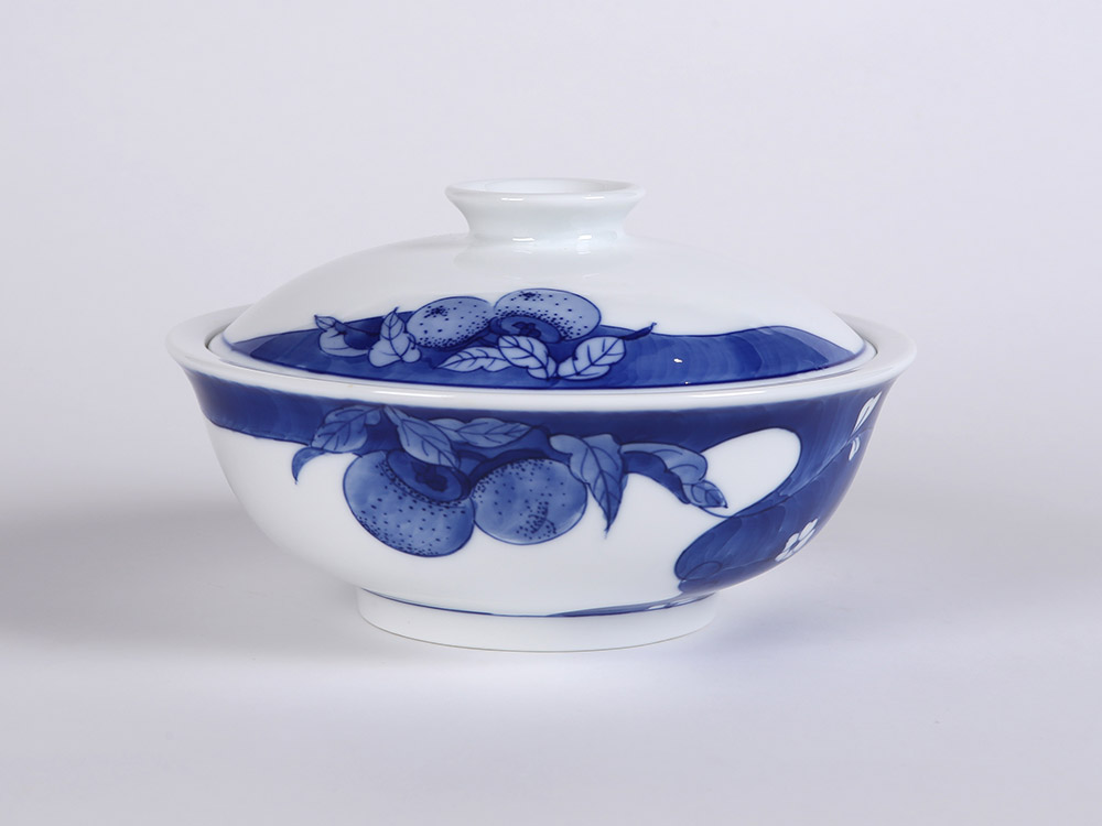 56头釉下手绘青花事事如意中餐具